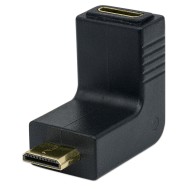 Adattatore HDMI Mini C Femmina a Mini C Maschio Angolato Nero - MANHATTAN - IADAP HDMIMC-MF90