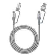 Cavo USB di Ricarica 4-in-1 USB-A, Micro-USB e due USB-C™ 1m - MANHATTAN - ICOC MUSB-AC41