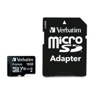 Memoria Micro SDHC 16 Gb con Adattatore - Classe 10 - VERBATIM - IDATA MSDHC-16GBA