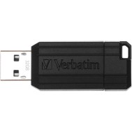 Memoria USB 2.0 PinStripe da 32Gb Colore Nero - VERBATIM - IC-49064