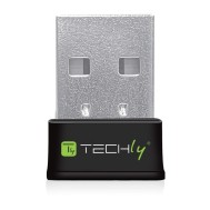 Mini Adattatore WiFi USB Dual Band MU-MIMO 2dBi 600Mbps - TECHLY - I-WL-USB-600TY