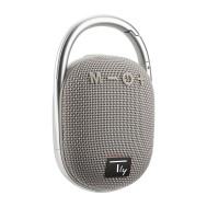 Mini Altoparlante Wireless BT V5.3 Speaker Luce LED Vivavoce TF USB Grigio - TECHLY - ICASBL321GR