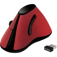 Mouse Verticale Ottico Ergonomico Wireless 1200dpi Rosso - LOGILINK - IM 159-WL-VER
