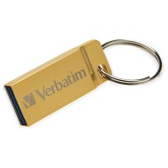 Mini Memoria USB 3.0 Verbatim con Portachiavi 16GB Oro - VERBATIM - IC-99104