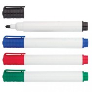 Kit 4 Pennarelli Cancellabili a Secco per Lavagna Rosso Nero Blu Verde - TECHLY - ICA-DZ KIT2