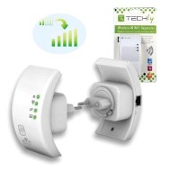 Ripetitore Wireless 300N (Range Extender) con WPS - TECHLY - I-WL-REPEATER