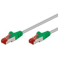 Cavo di rete Patch Cross in Rame Cat. 5e Verde/Grigio SF/UTP 20 mt - INTELLINET - ICOC CROSS-200