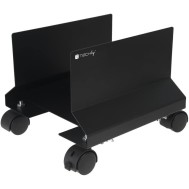 Supporto per PC in Acciaio con Ruote Nero - TECHLY - ICA-CS 34