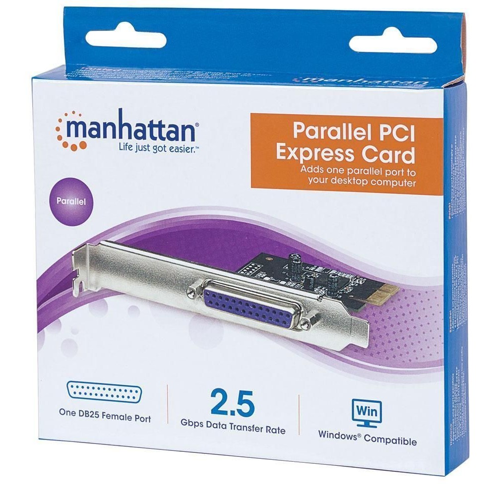 Manhattan Scheda parallela PCI Express 1 porta 