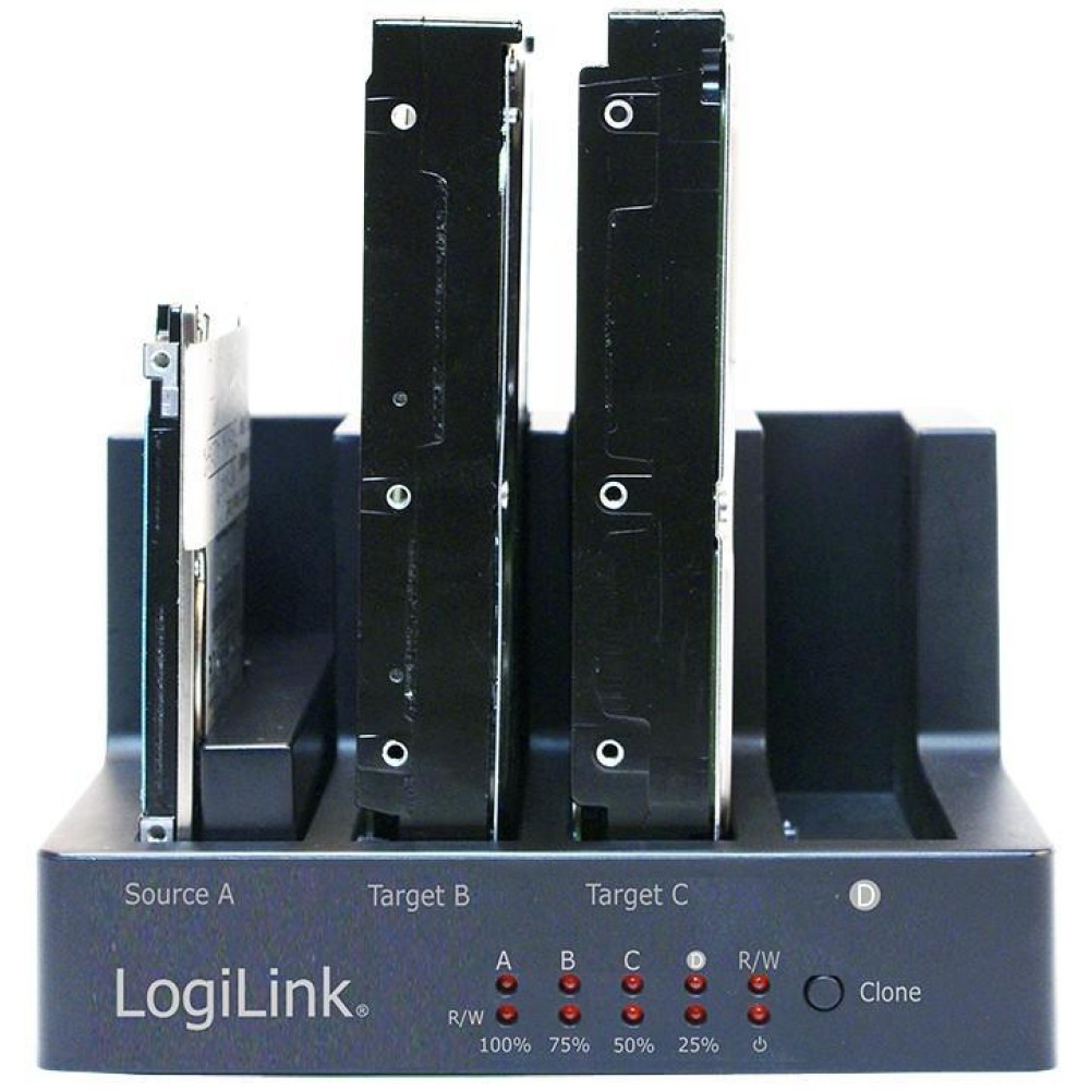 Docking Station Clone USB 2.0 SATA 2.5" e 3.5" x4 Box hard disk