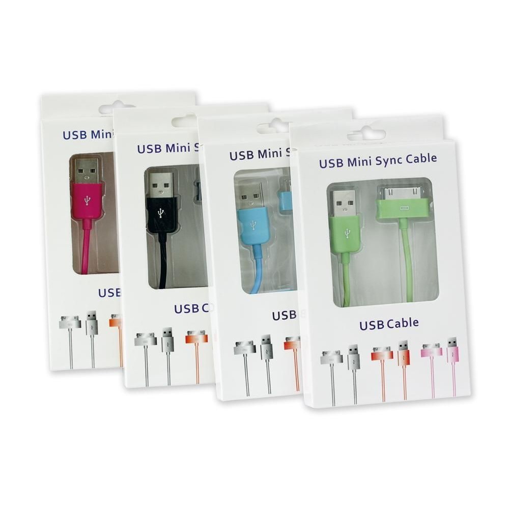 Cavo Lungo Connettore Dock Apple 30 Pin A USB Per IPhone / IPod / IPad