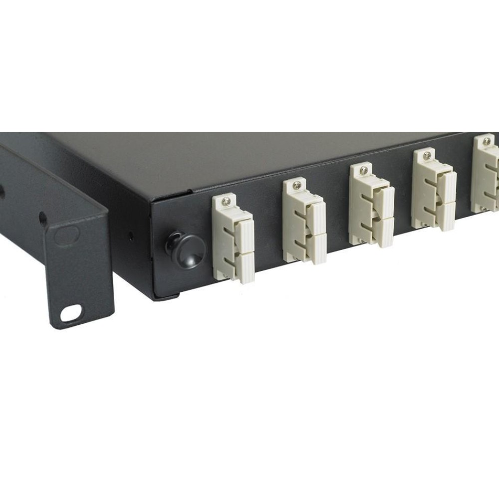 Cassetto Fibra Ottica 24 Porte LC Duplex - Per Installazione Rack 19" Nero Estraibile - Foto 3