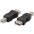 Adattatore Convertitore USB A Femmina USB B Maschio Nero - GOOBAY - IADAP USB-AF/BM-0