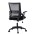 Sedia da Ufficio con Seduta Imbottita e Schienale in Rete - TECHLY - ICA-CT MC003BK-3