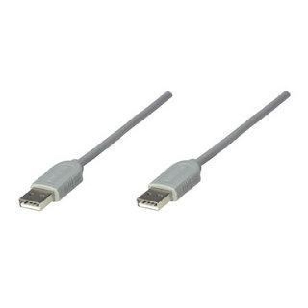 Cavo USB 12 Mbps A maschio/A maschio 1,8 m Beige - MANHATTAN - ICOC U-AA-18-U