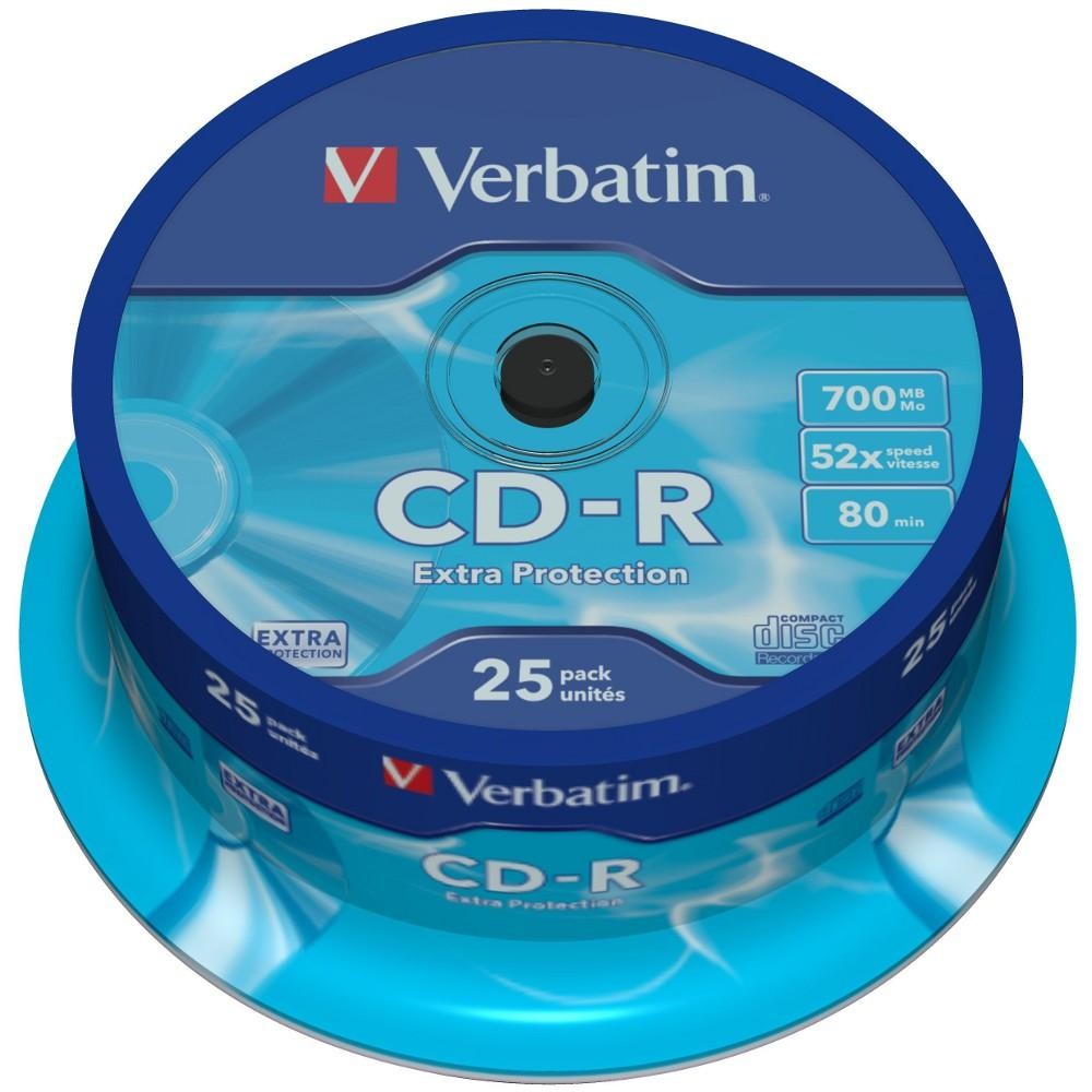 Campana 25 CD-R Extra Protection 700MB - VERBATIM - ICA-CD-C25-1