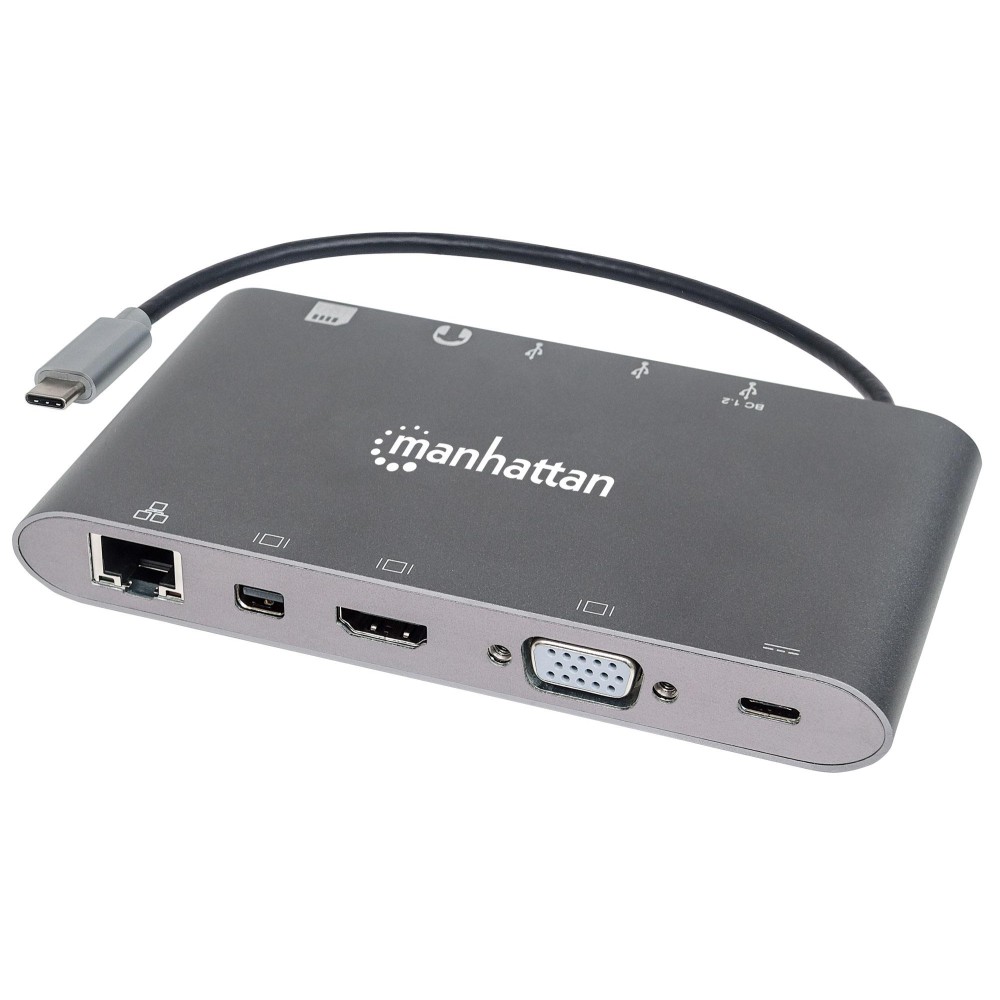 Docking Station USB-C™ SuperSpeed 7 in 1 - MANHATTAN - IADAP USB31-MULTIMH-1