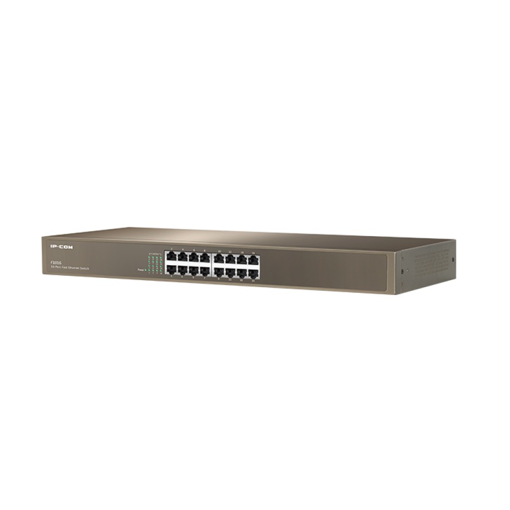 Switch 16 Porte Fast Ethernet 10/100 Mbps - IP-COM - ICIP-F1016-1