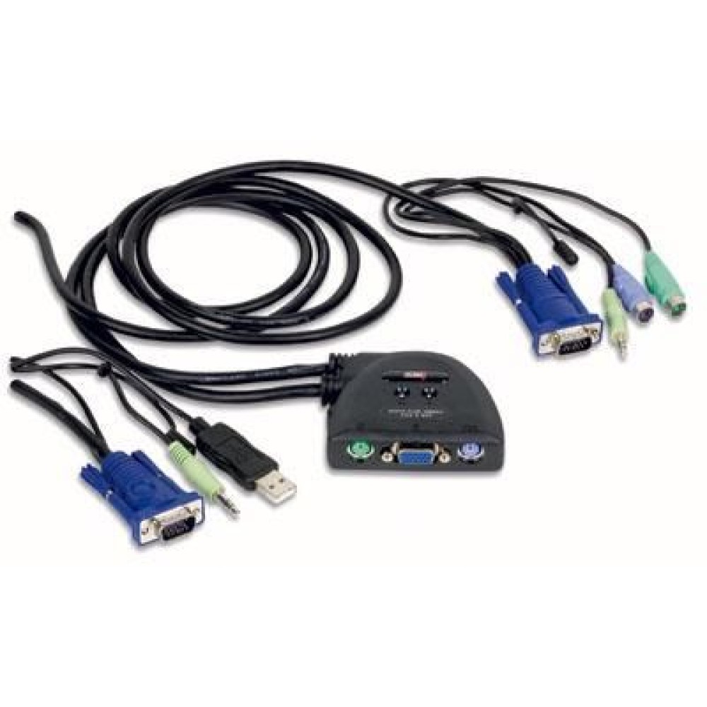 Mini switch 2 vie PS2/USB - INTELLINET - IDATA IVIEW-USB2