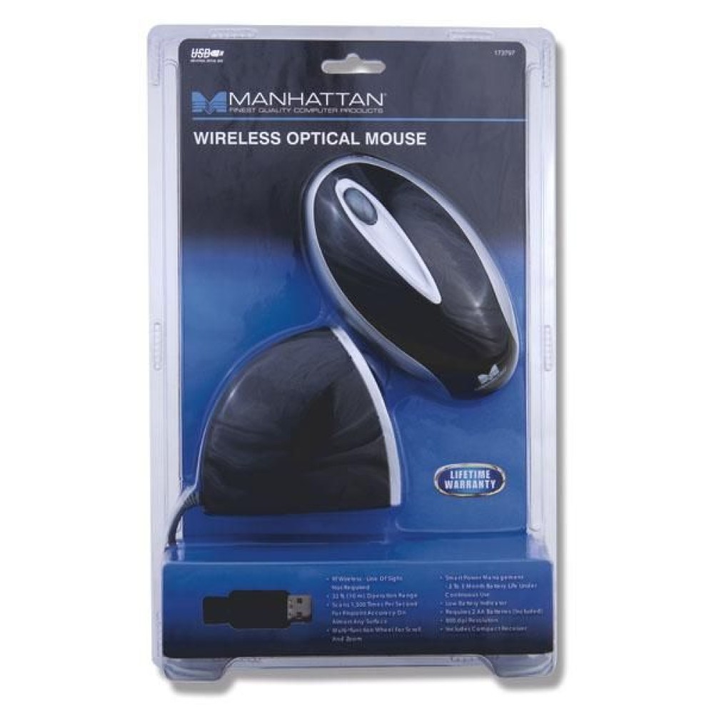 Mouse ottico wireless USB - MANHATTAN - IM 300-W-USB-1