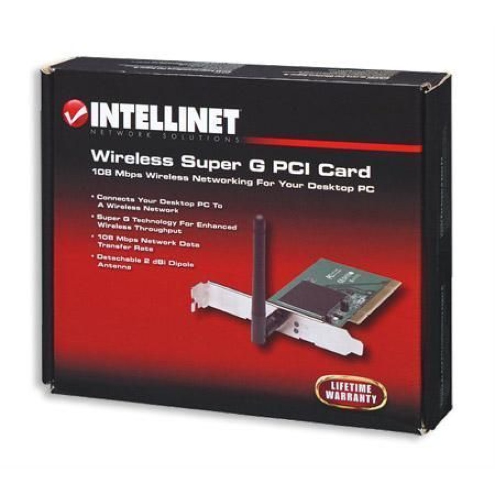 Scheda wireless PCI 108 Mbps - INTELLINET - I-WL-PCI-108