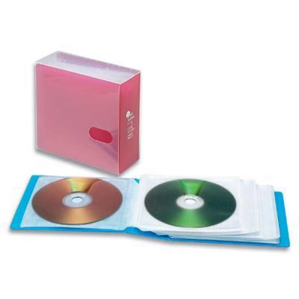 Porta CD (36pz.) completo di scatola Rosso (Imac) - OEM - ICA-CD1-36RE