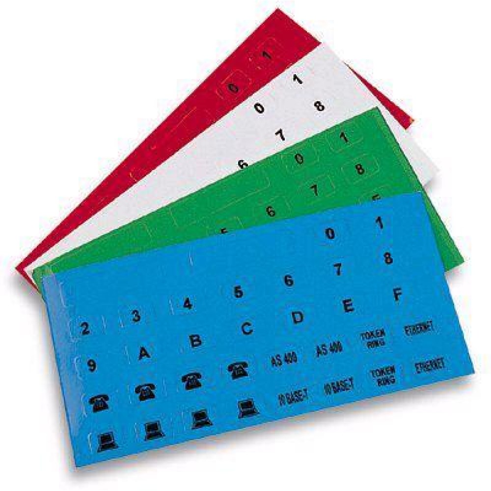 Etichette Adesive per Impianti Strutturati Etichette con icone bianche - OEM - ICON W-1 Etichette Adesive per Impianti Strutturati Etichette con icone bianche - OEM - ICON W-1