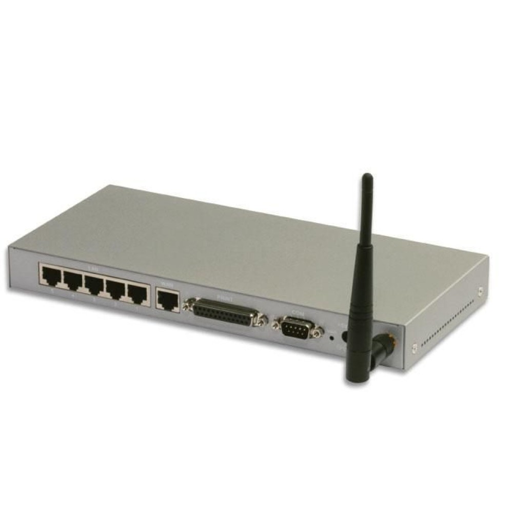 Hub Router con Print Server Wireless  - INTELLINET - I-WL2-4PPS