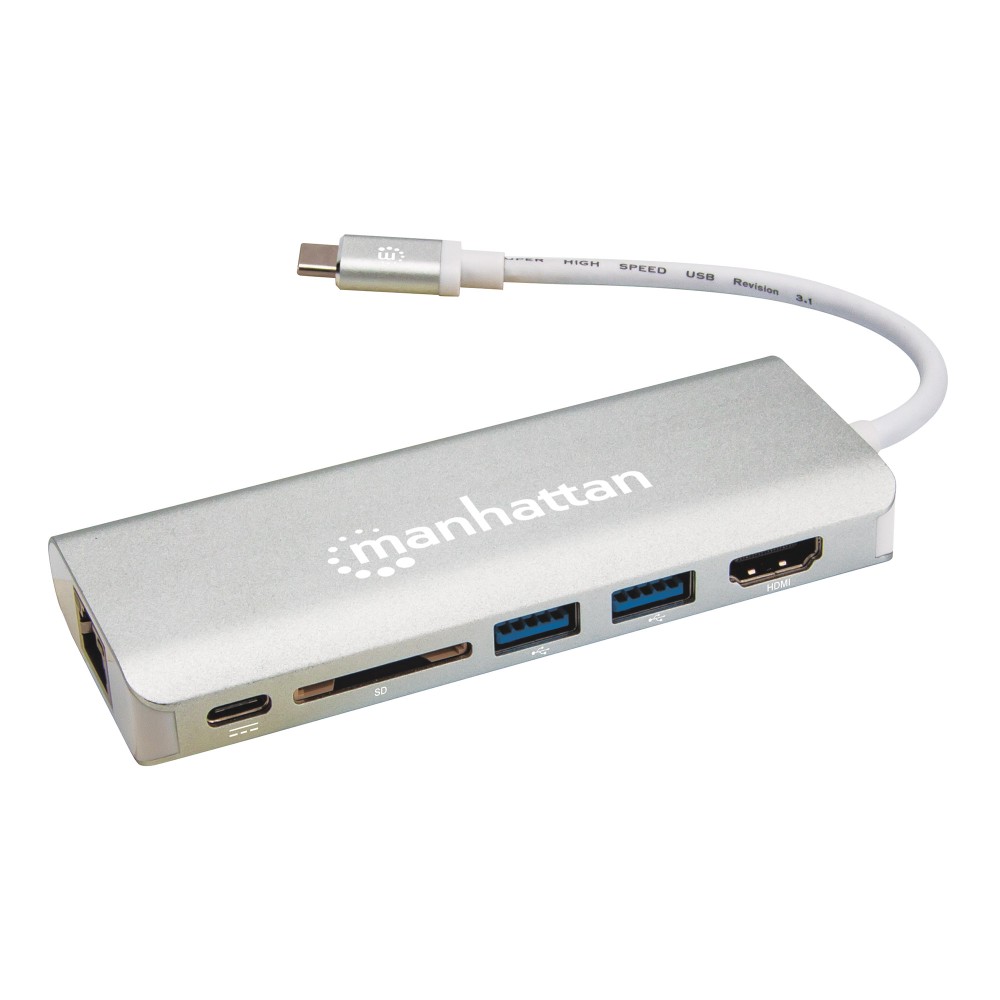 Adattatore USB-C™ SuperSpeed Multiporta - MANHATTAN - IADAP USBC-MULTIAL-1