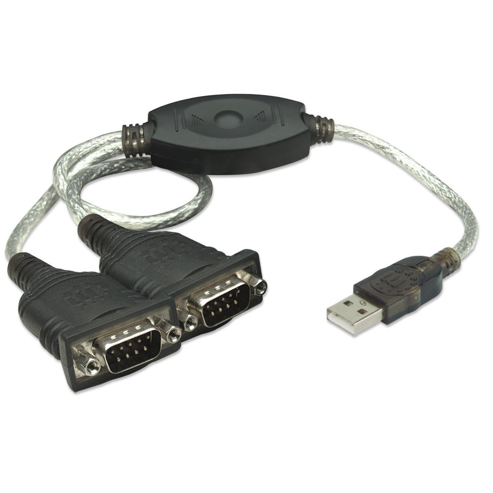Convertitore da USB a 2 porte seriali - MANHATTAN - IDATA USB-2D-1