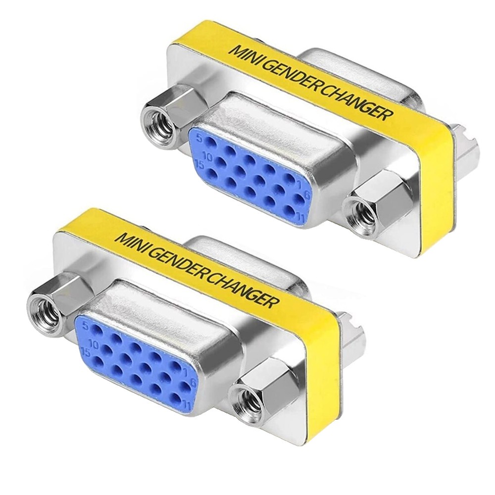 Mini Gender Changer VGA DB 15 poli HD F/F - MANHATTAN - IADAP 735-15HD-1