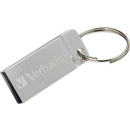 Mini Memoria USB Verbatim con Portachiavi 16GB Silver - VERBATIM - IC-98748