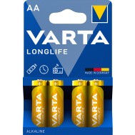 Blister 4 Batterie 1.5V Longlife Alcalina Stilo AA - VARTA - IBT-KVT-LR6L4