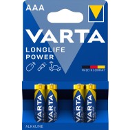 Blister 4 Batterie 1.5V Longlife Power Alcalina Ministilo AAA - VARTA - IBT-KVT-LR03LLP4