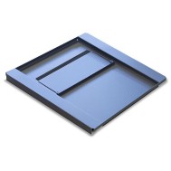 Base per Armadi Flat Pack Rack 19" 800x800 mm Colore Nero - INTELLINET - I-CASE FP-BP88