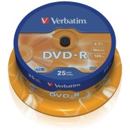 Campana 25 DVD-R Matt Silver 4.7GB - VERBATIM - ICA-DVD-MENO25