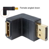 Adattatore Displayport 1.1 maschio a DisplayPort femmina angolato verso il basso - DELOCK - IADAP DP-DPF90