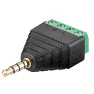 Adattatore Audio 3.5 mm Maschio a Terminal Block 4 pin - GOOBAY - IADAP TB4-AU35MG