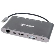 Docking Station USB-C™ SuperSpeed 7 in 1 - MANHATTAN - IADAP USB31-MULTIMH
