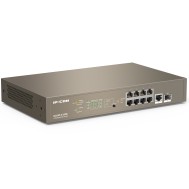 Switch Managed Ethernet Layer 3 Cloud PoE 9p Gigabit 1 SFP 130W  - IP-COM - ICIP-G5310P-8