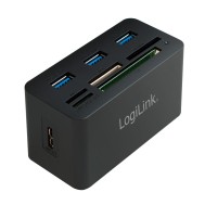 Hub USB 3.0 con lettore di schede di memoria - LOGILINK - IUSB-CARD-042