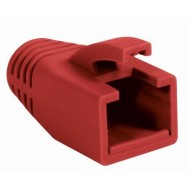 Copriconnettore per Plug RJ45 Cat.6 8mm Rosso - INTELLINET - IWP-CBOOT-RED8