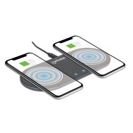 Doppia Stazione di Ricarica Wireless 30W - MANHATTAN - I-CHARGE-WRDUA