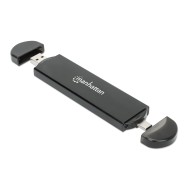 Box Esterno USB SSD M.2 NVMe e SATA Connessioni USB-C™ e USB A - MANHATTAN - I-CASE USB31C-NGFFM2