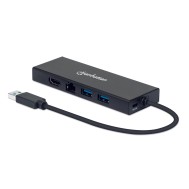 Adattatore SuperSpeed USB Multiporta Doppio Monitor - MANHATTAN - IADAP USB31-PD846
