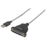 Convertitore USB a Stampante Parallela DB25 F - MANHATTAN - ICOC 1284-25