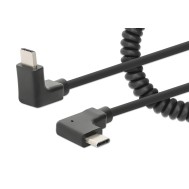 Cavo di Ricarica USB-C™ a USB-C™ 1m Spiralato Nero - MANHATTAN - ICOC-USB-CHCC-SP