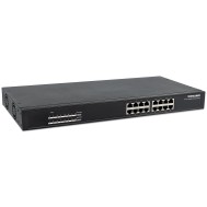 Switch Gigabit 16 Porte Ethernet PoE+ Nero - INTELLINET - ICNSP016