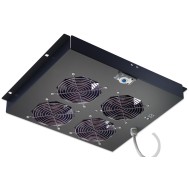 Gruppo di ventilazione a soffitto per Rack 19" 4 Ventole Nero - INTELLINET - I-CASE FAN-4TB