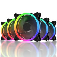 Ventola di Raffreddamento 4pin LED Rainbow Multicolor 120 mm PC Gaming - WHITE SHARK - ICSB-GRAVITY